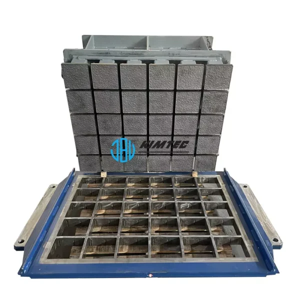 Molde de diamante para blocos de betão com formas quadradas e em L