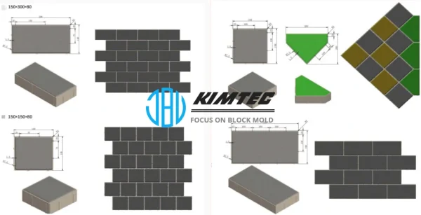 Hollow Interlocking Concrete Block Molds