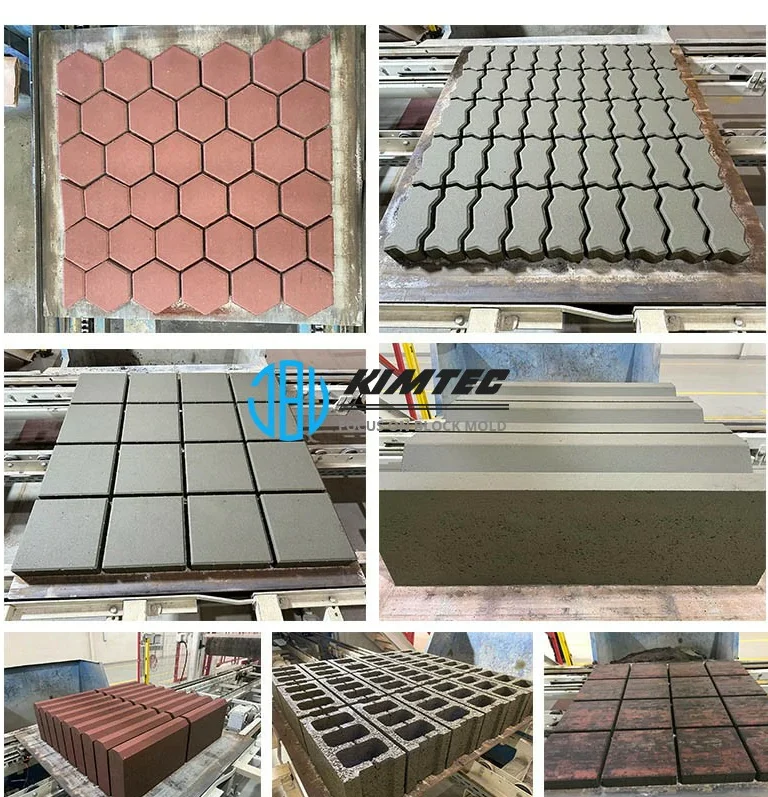 Diamond Square And L Shapes Interlocking Concrete Brick Block Mould